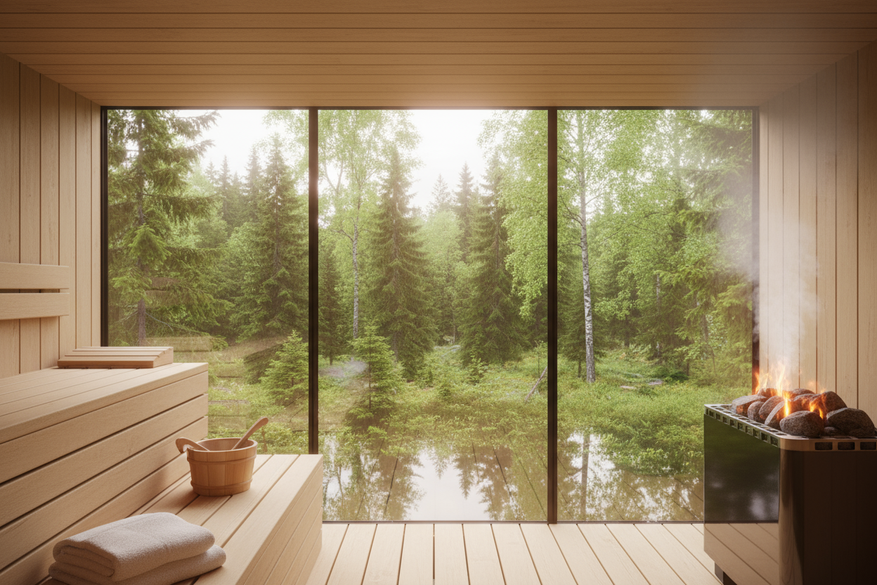 sauna nature relaxation